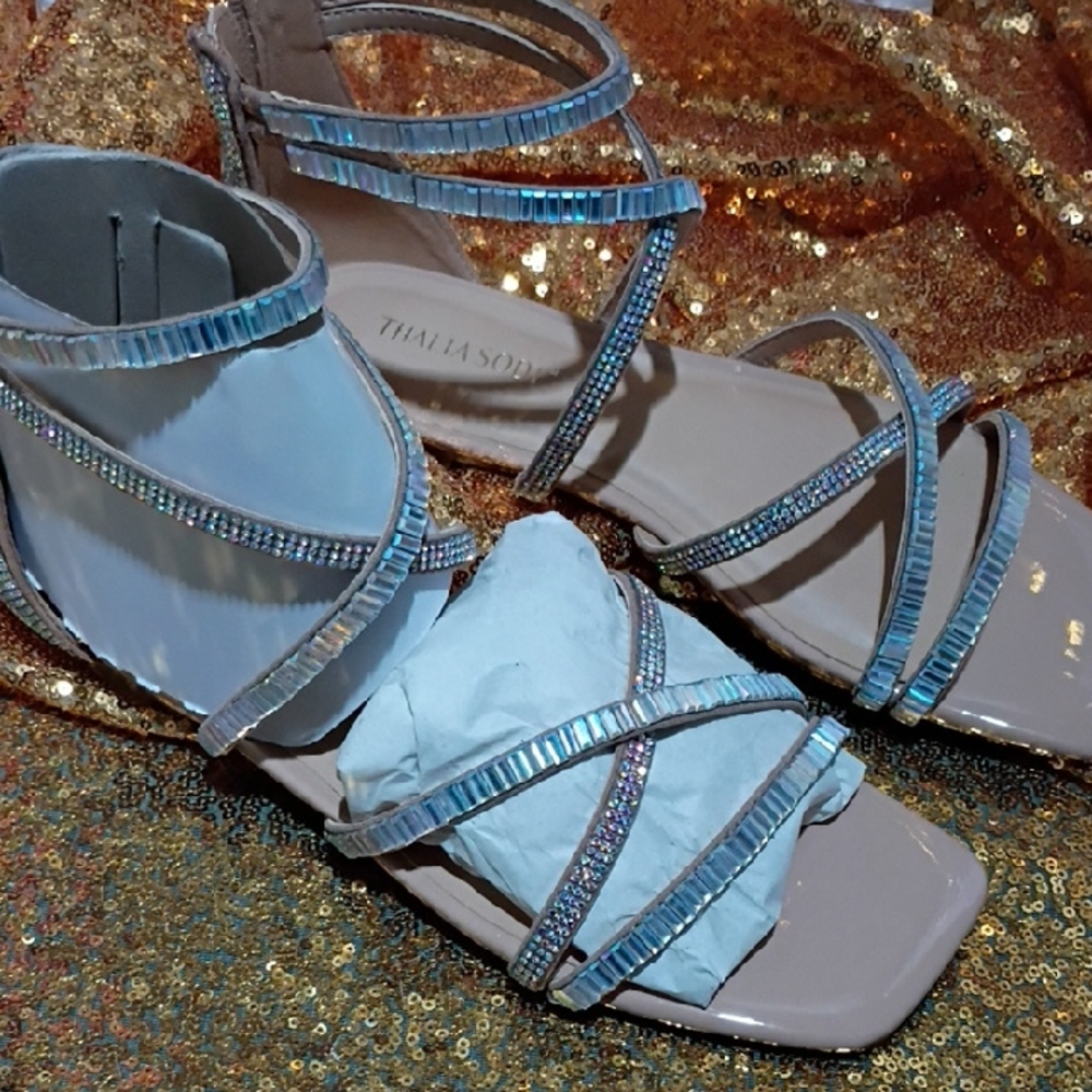 Thalia Sodi Women's Sandals - Silver Straps
